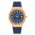 swatch blue marine gold