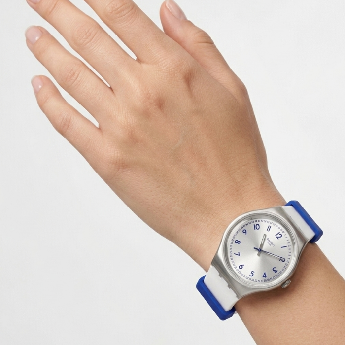 Swatch White Blue ocean