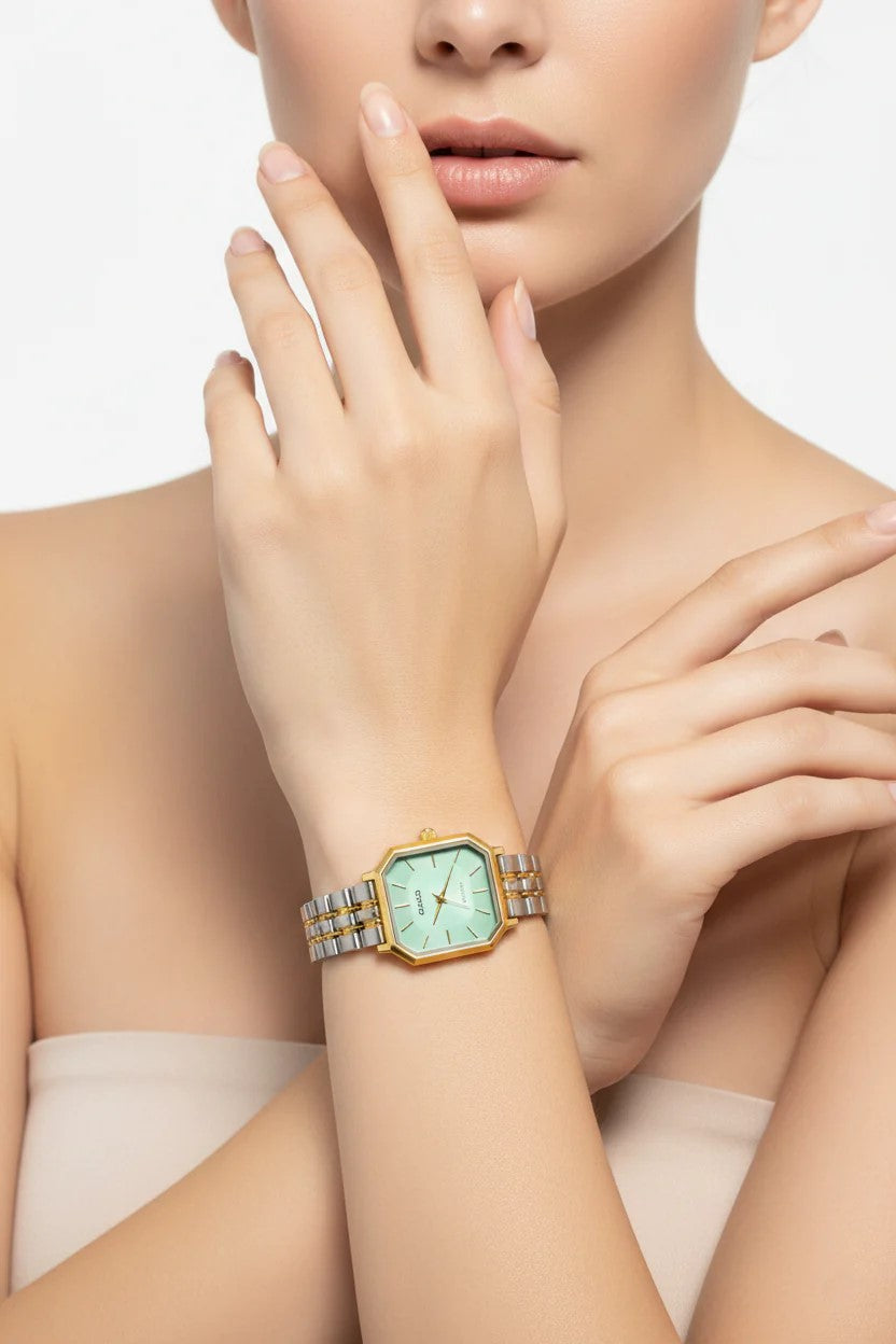 casio green foncé carre