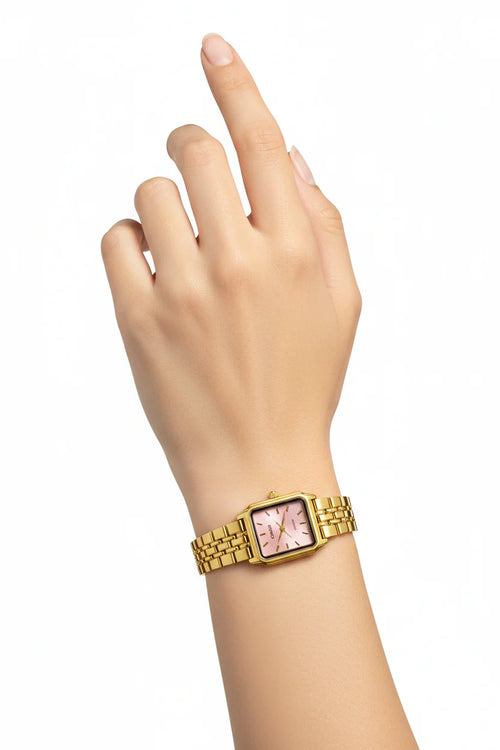 Casio Pink Gold – Montre Femme Dorée Cadran Rose Élégant