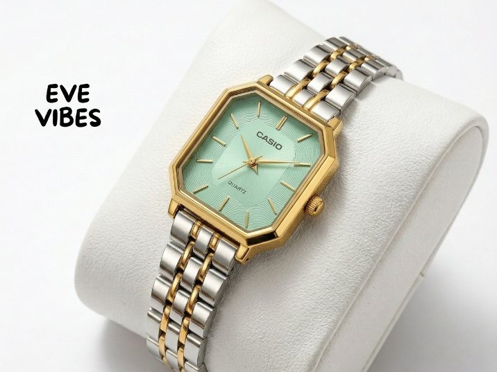 casio green foncé carre